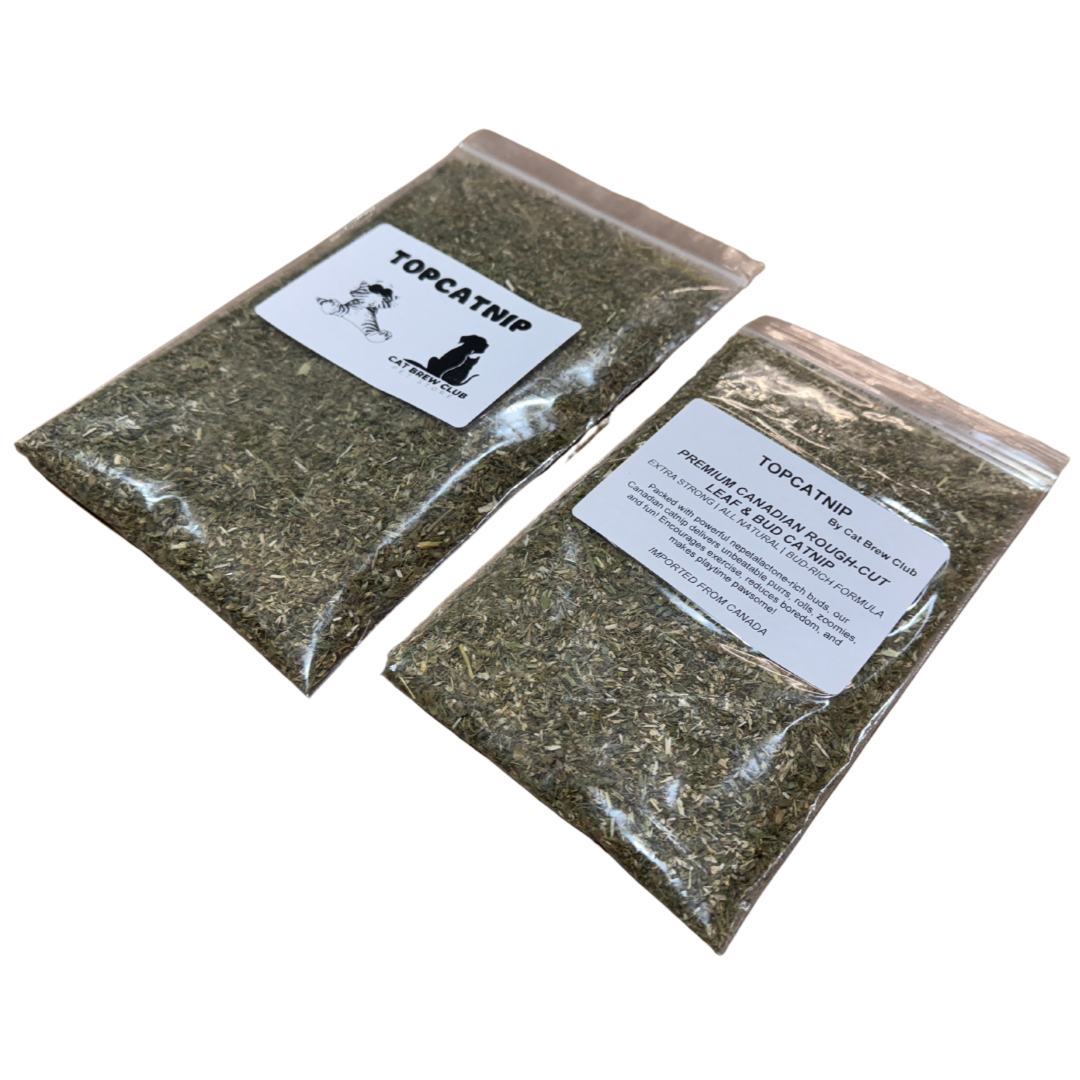 TopCatnip© - Premium Canadian Rough Cut Catnip Leaf & Bud - Extra Strong Catnip