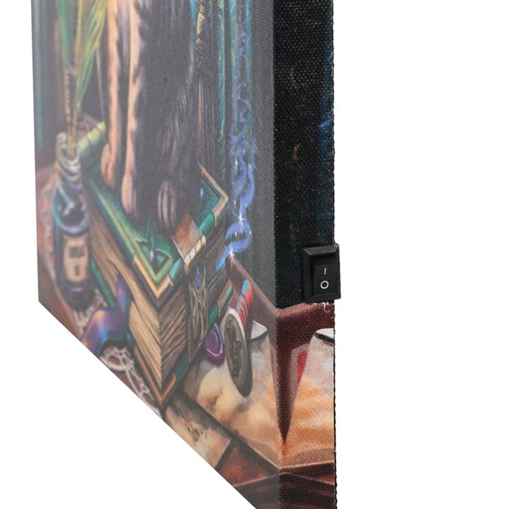 Book of Shadows Light Up Canvas Plaque by Lisa Parker - Cat Brew Club