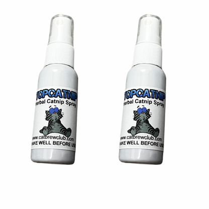 TopCatnip© - 2x30ml Catnip Spray for Cats Toys & Scratch Posts 60ml