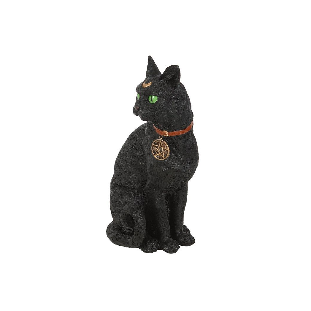 Sitting Black Cat Figurine