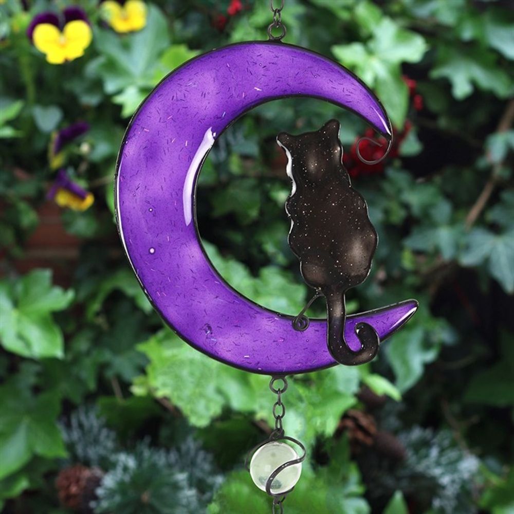 Black Cat Wind Chime - Decorative Outdoor Chime - Cat Brew Club