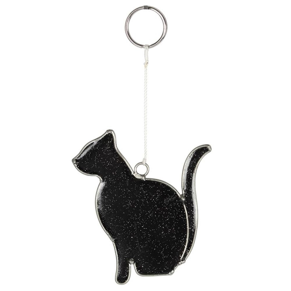 Mystical Black Cat Suncatcher - Window Hanging Decoration - Cat Brew Club