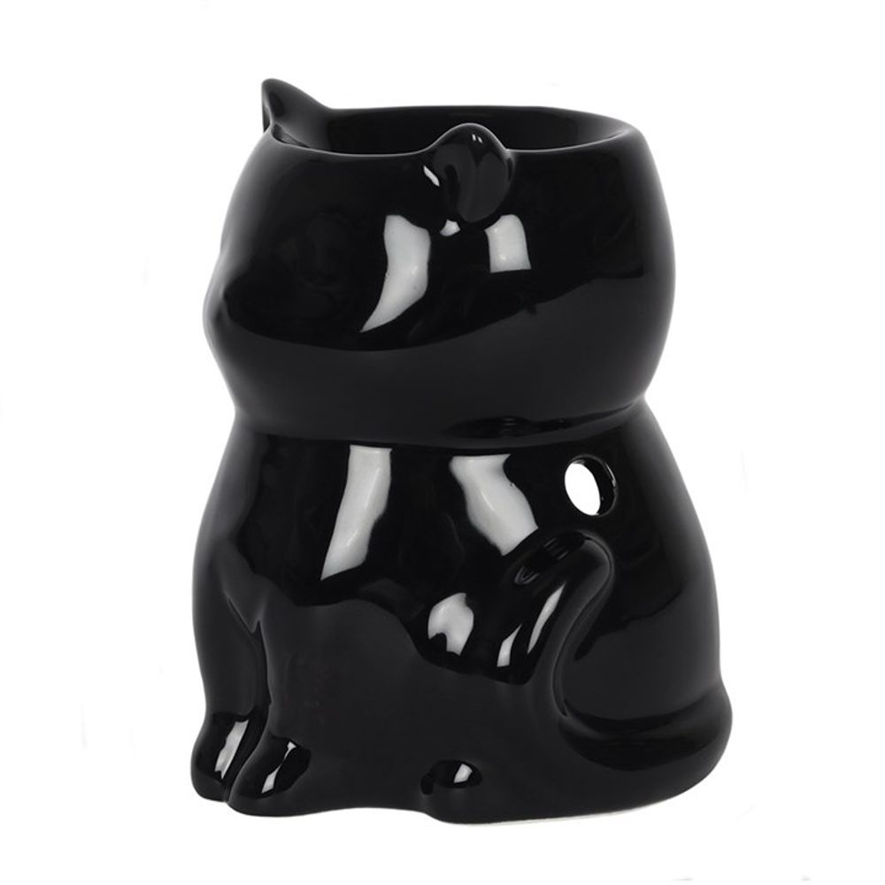 Black Cat Oil Burner - Aromatherapy Essential Oil Diffuser - Cat Brew Club