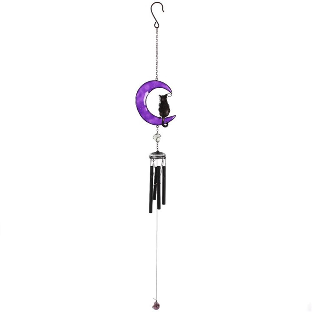 Black Cat Wind Chime - Decorative Outdoor Chime - Cat Brew Club