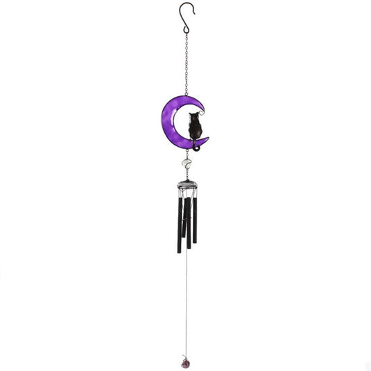 Black Cat Wind Chime - Decorative Outdoor Chime - Cat Brew Club