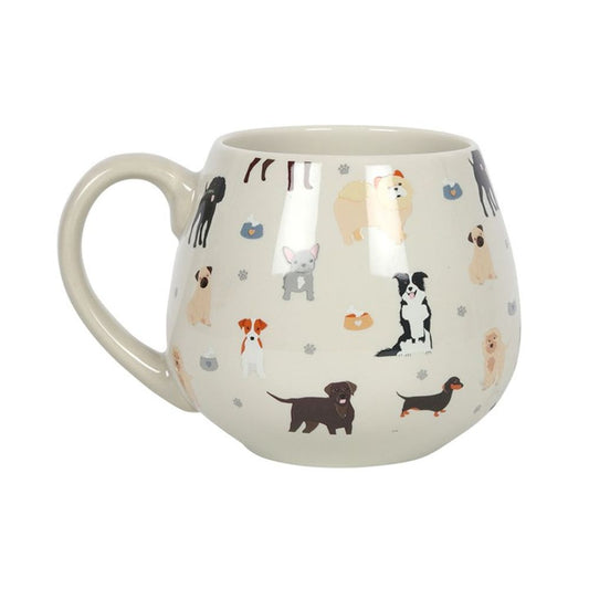 Dog Print Rounded Mug - Cat Brew Club