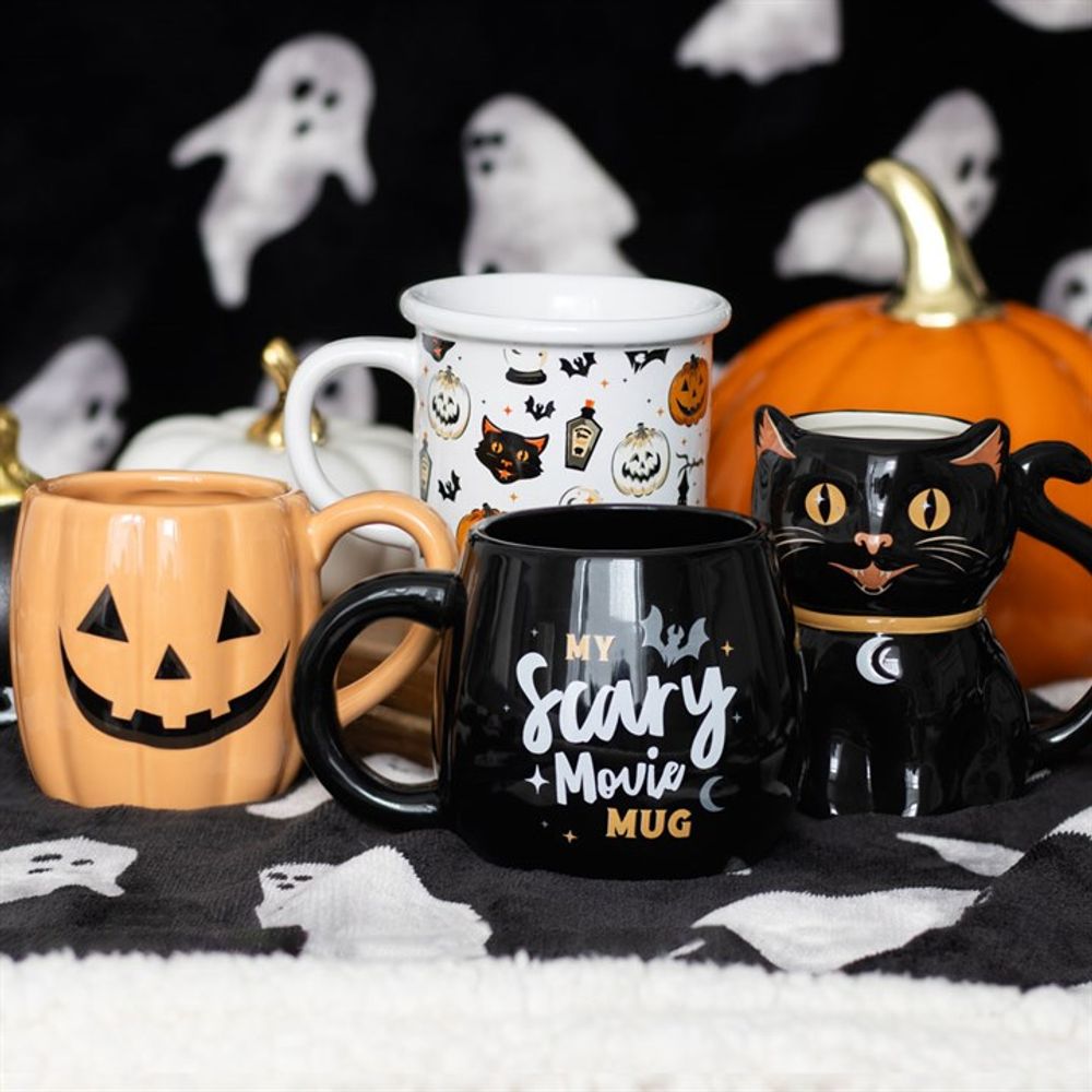 Spooky Black Cat Mug - Halloween Coffee Cup - Cat Brew Club