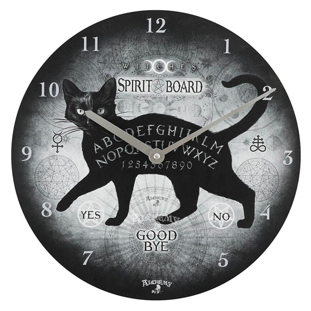 Alchemy Black Cat Spirit Board Clock - Cat Brew Club