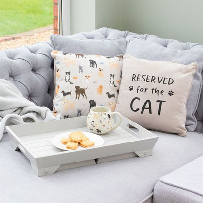 Reserved for the Dog Reversible Cushion - Cat Brew Club