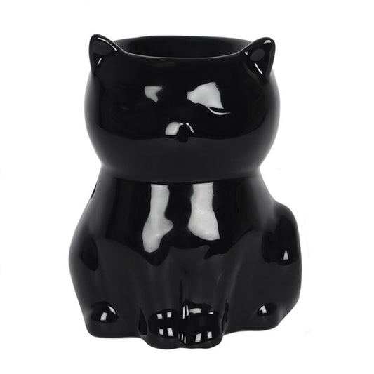 Black Cat Oil Burner - Aromatherapy Essential Oil Diffuser - Cat Brew Club