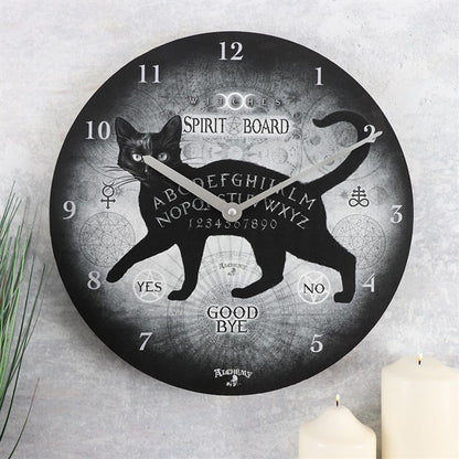 Alchemy Black Cat Spirit Board Clock - Cat Brew Club