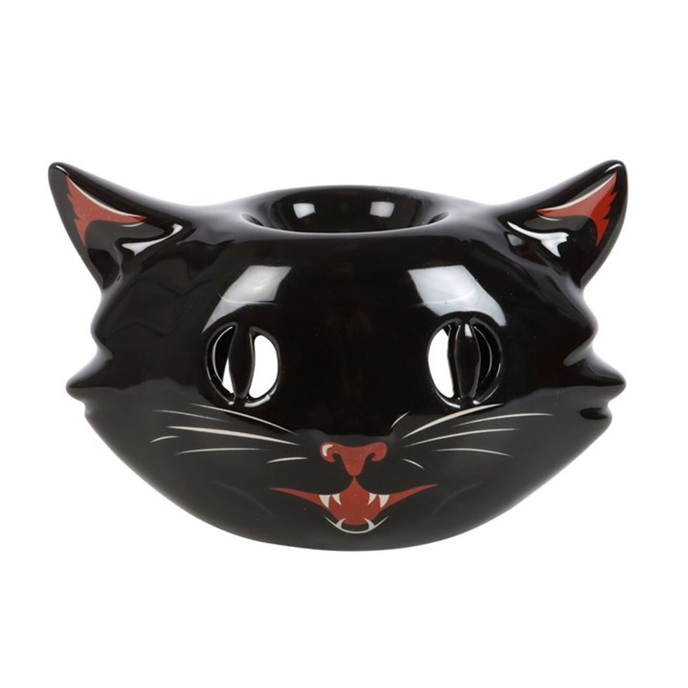 Spooky Black Cat Oil Burner - Halloween Decor - Cat Brew Club