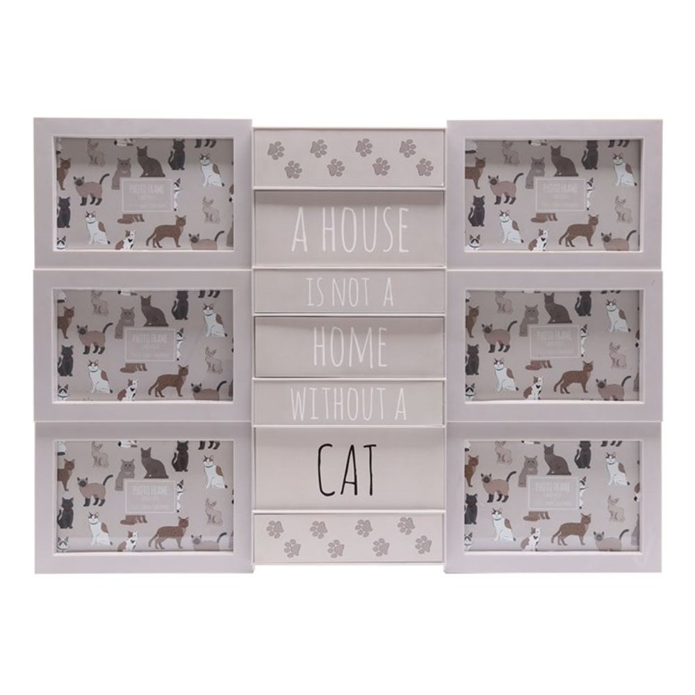 50cm Cat Multi Photo Frame - Cat Brew Club