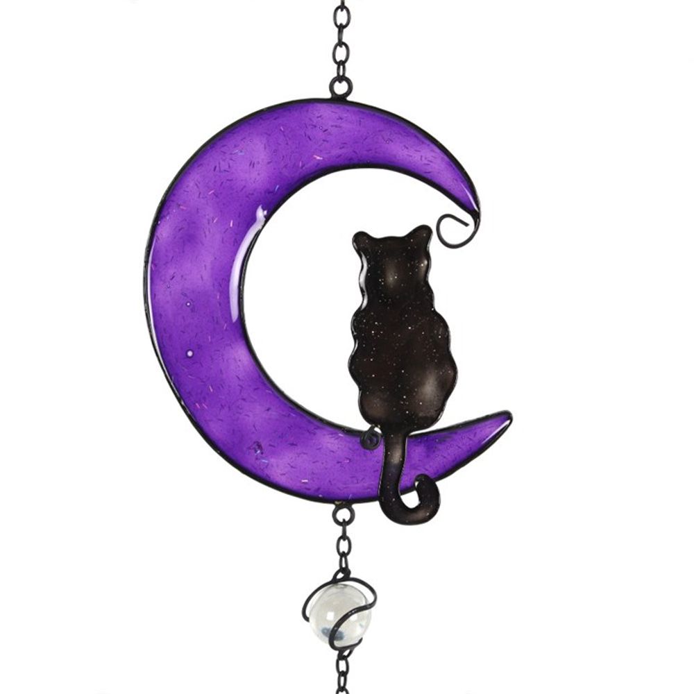 Black Cat Wind Chime - Decorative Outdoor Chime - Cat Brew Club