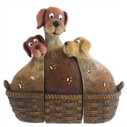 Dog Family In Basket - Cat Brew Club