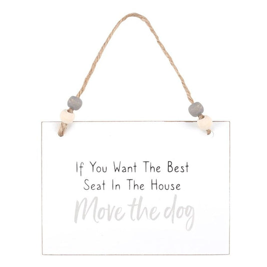 Move The Dog Hanging Sign - Fun Home Decoration - Cat Brew Club