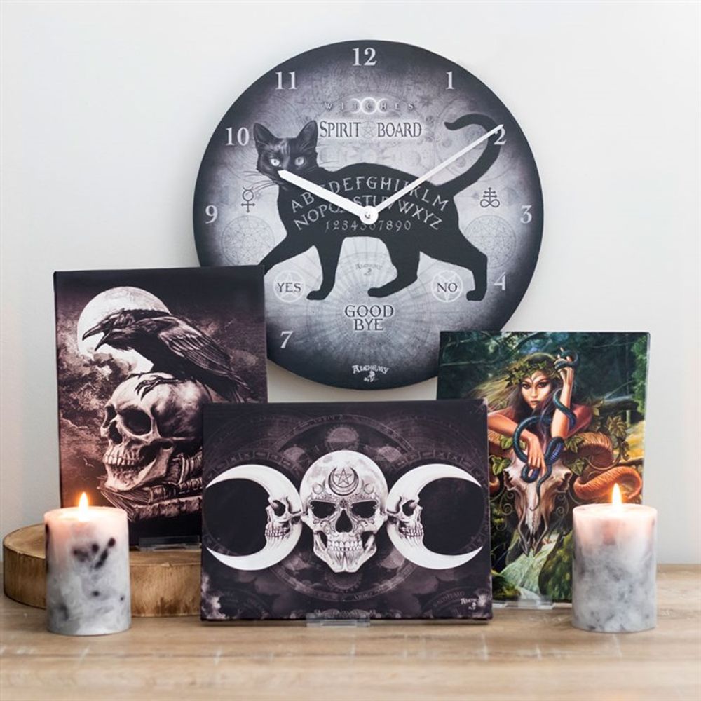 Alchemy Black Cat Spirit Board Clock - Cat Brew Club