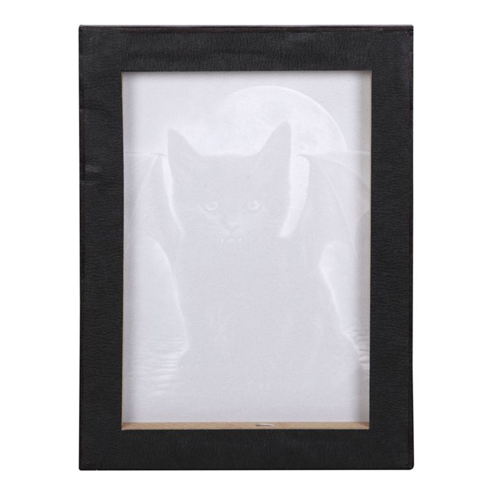 19x25cm Gothic Bat Cat Canvas Wall Plaque by Spiral Direct - Cat Brew Club