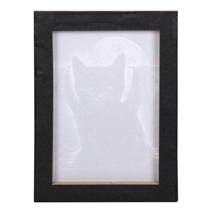 19x25cm Gothic Bat Cat Canvas Wall Plaque by Spiral Direct - Cat Brew Club