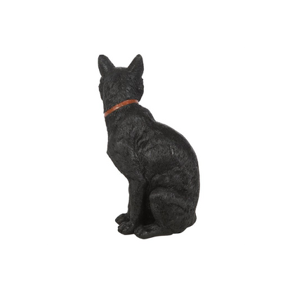 Sitting Black Cat Figurine