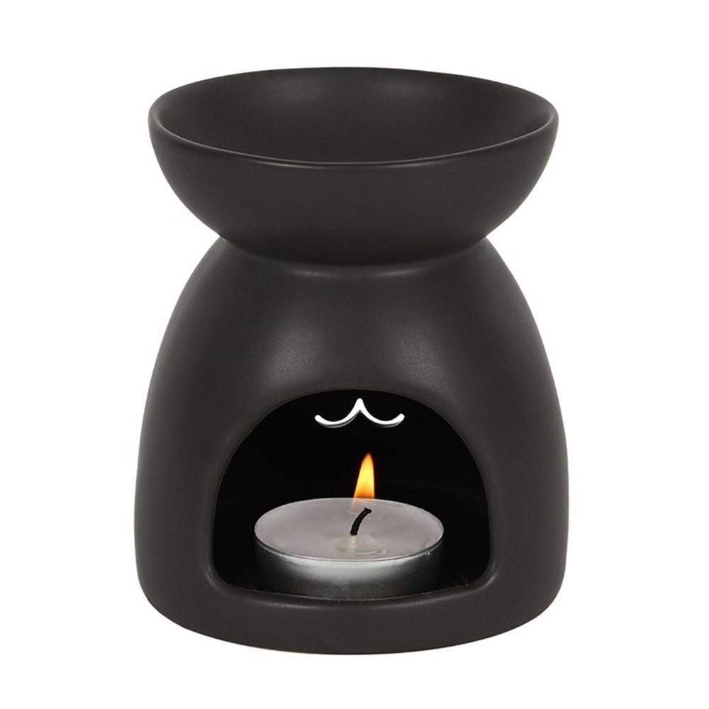 Black Cat Cut Out Oil Burner - Aromatherapy Diffuser - Cat Brew Club