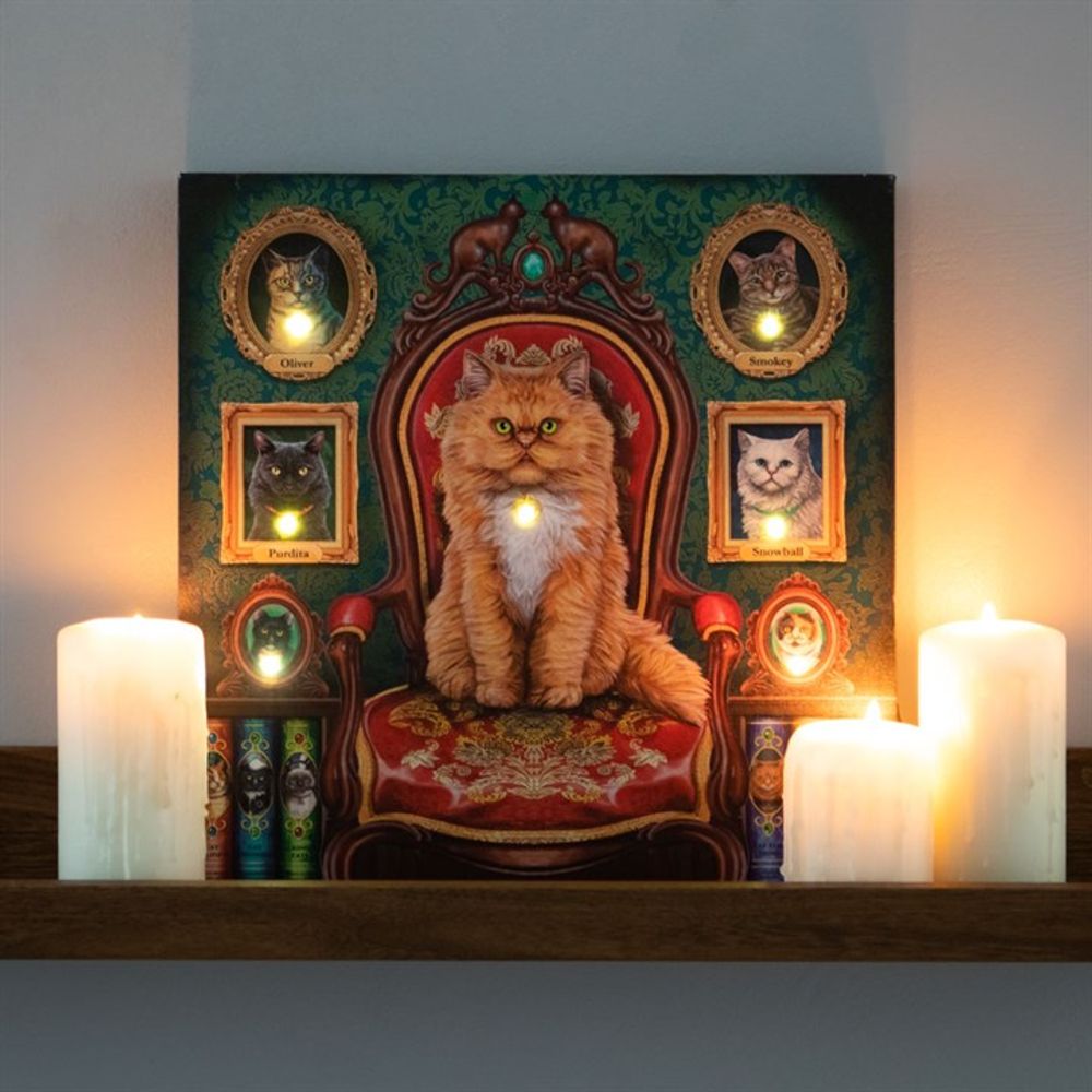 Lisa Parker Mad About Cats Light Up Canvas - Illuminated Wall Art - Cat Brew Club