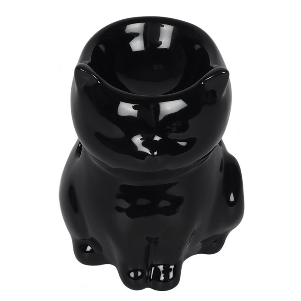 Black Cat Oil Burner - Aromatherapy Essential Oil Diffuser - Cat Brew Club