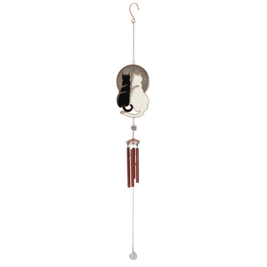 Gazing Cats Wind Chime - Charming Garden Decor - Cat Brew Club