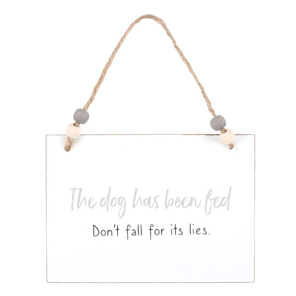 Dog Has Been Fed Hanging Sign - Pet Feeding Reminder - Cat Brew Club