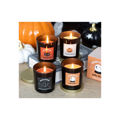 Black Cat Curse Candle - Cinnamon Orange Scent - Cat Brew Club